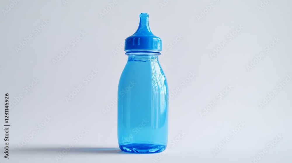 Baby bottle for water isolated on white background Baby bottle for water isolated on white background