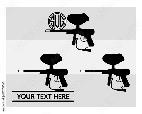 Paintball Gun SVG Silhouette Bundle, Silhouette, Paintball Svg, Sports Svg, Gun Svg, Paint ball svg, Paintball Gun Png, Paintball Gun Vector, Fun Game, Shoot, Cut Files