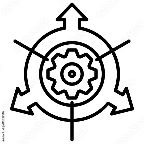 Accelerometer Outline Icon