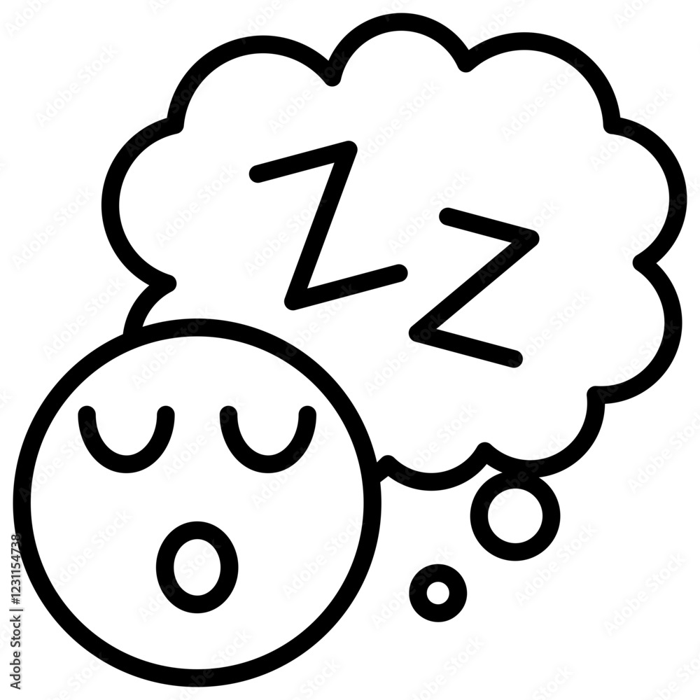 Sleep Outline Icon