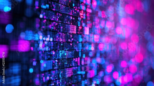 Wallpaper Mural Vibrant Abstract Background with Colorful Lights and Patterns Torontodigital.ca