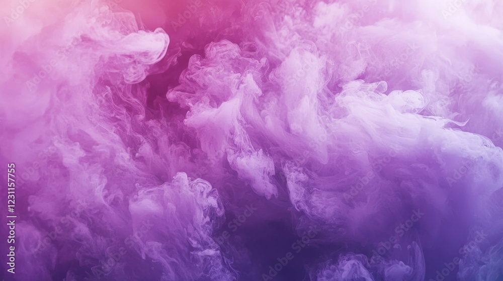 Fototapeta premium Vibrant Colorful Smoke Swirls in Purple and Pink Shades
