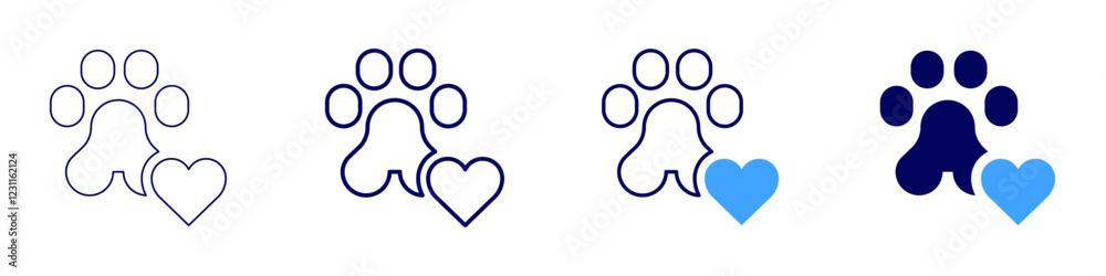 Adoption pet process icon in 4 different styles. Thin Line, Line, Bold, and Bold Line. Duotone style. Editable stroke Adoption pet process icon in 4 different styles. Thin Line, Line, Bold, and Bold Line. Duotone style. Editable stroke