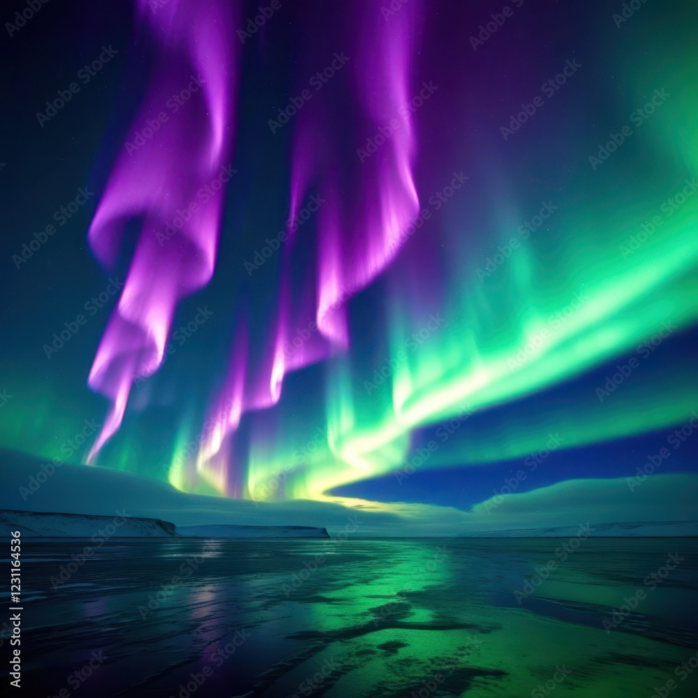 custom made wallpaper toronto digitalThe sky is filled with purple and green lights