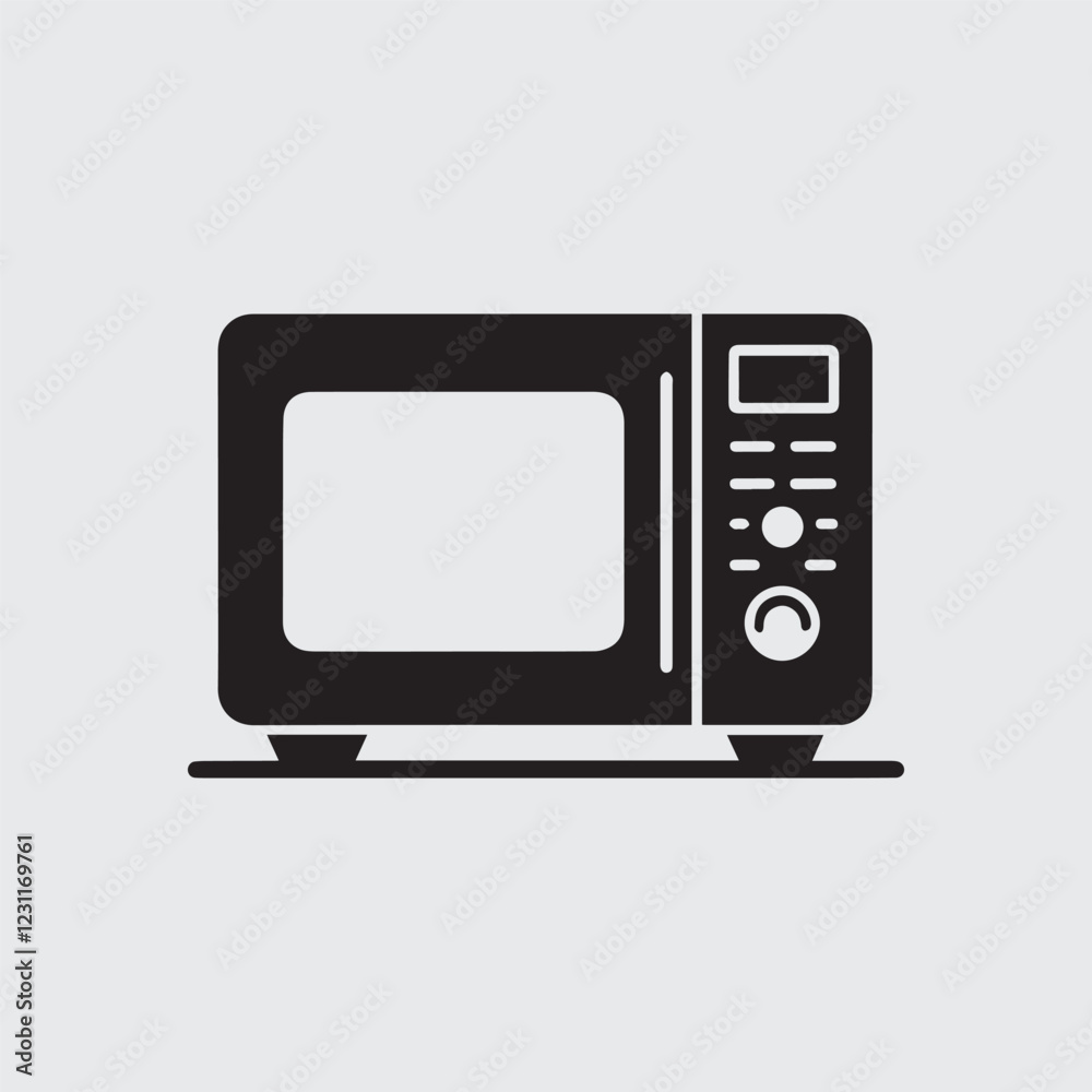 Microwave vector design. Microwave icon vector on white background. Microwave vector design. Microwave icon vector on white background.