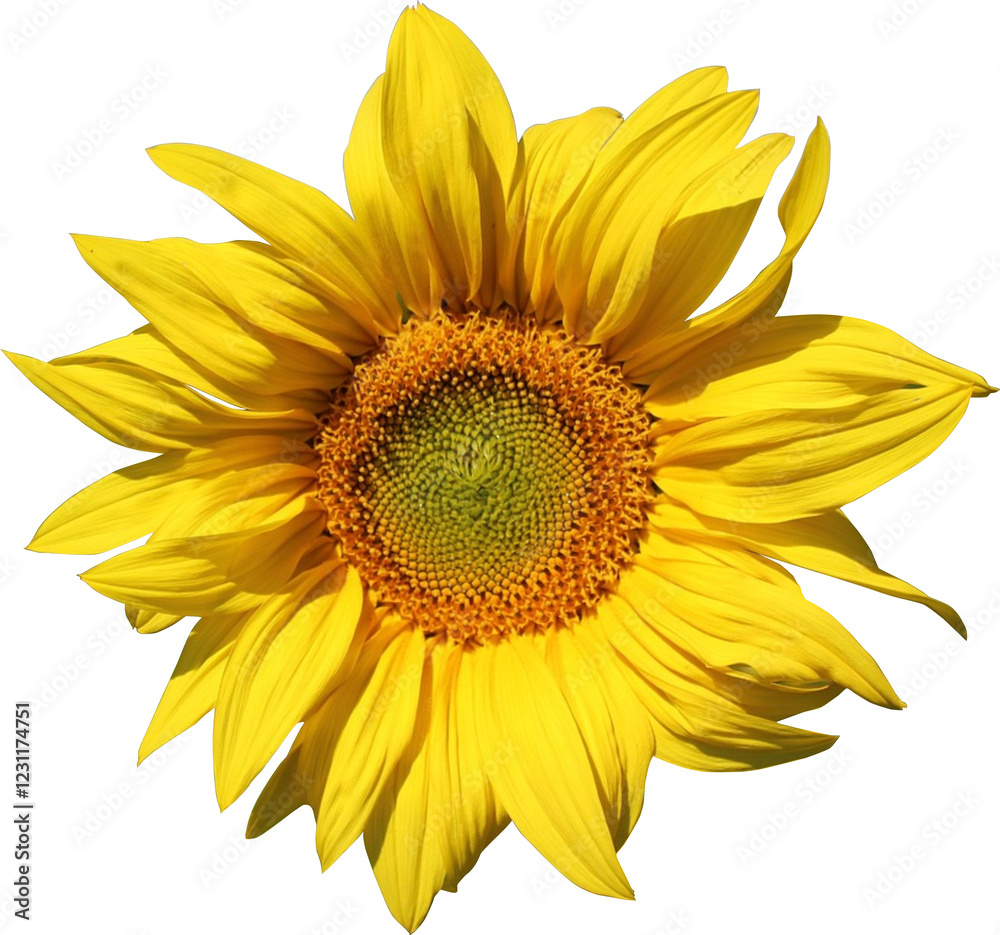 Fototapeta premium Beautiful Sun Flower Isolated From Background