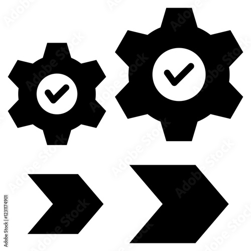 Step Glyph Icon