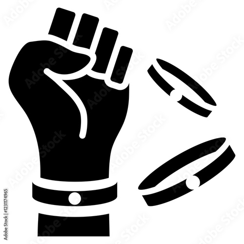 Wristband Glyph Icon