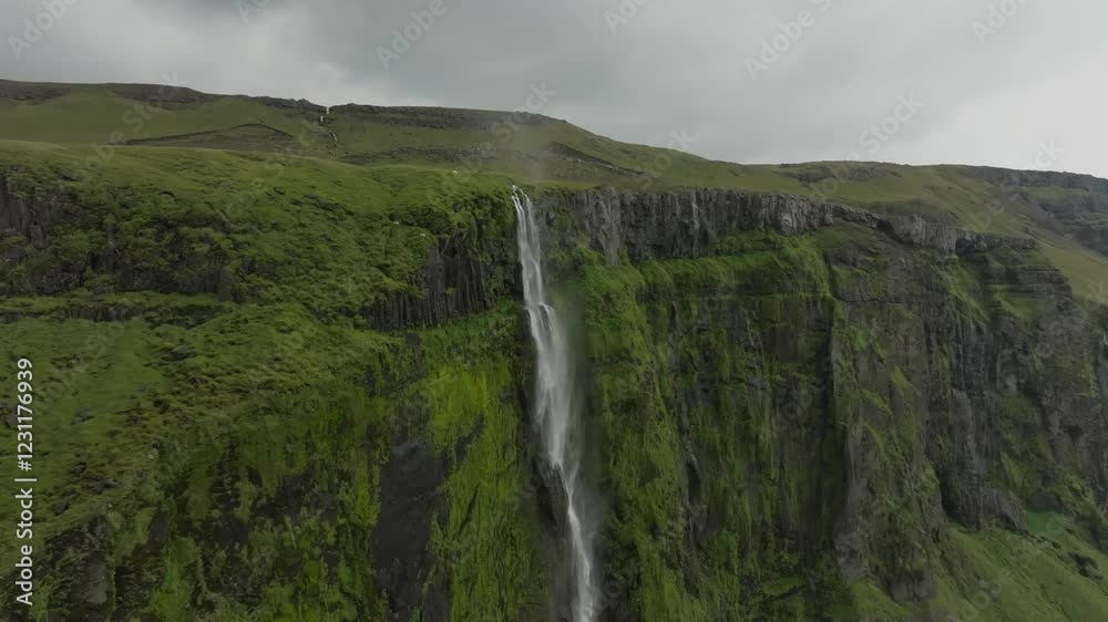 Aerial drone view of the landscape of Iceland Aerial drone view of the landscape of Iceland