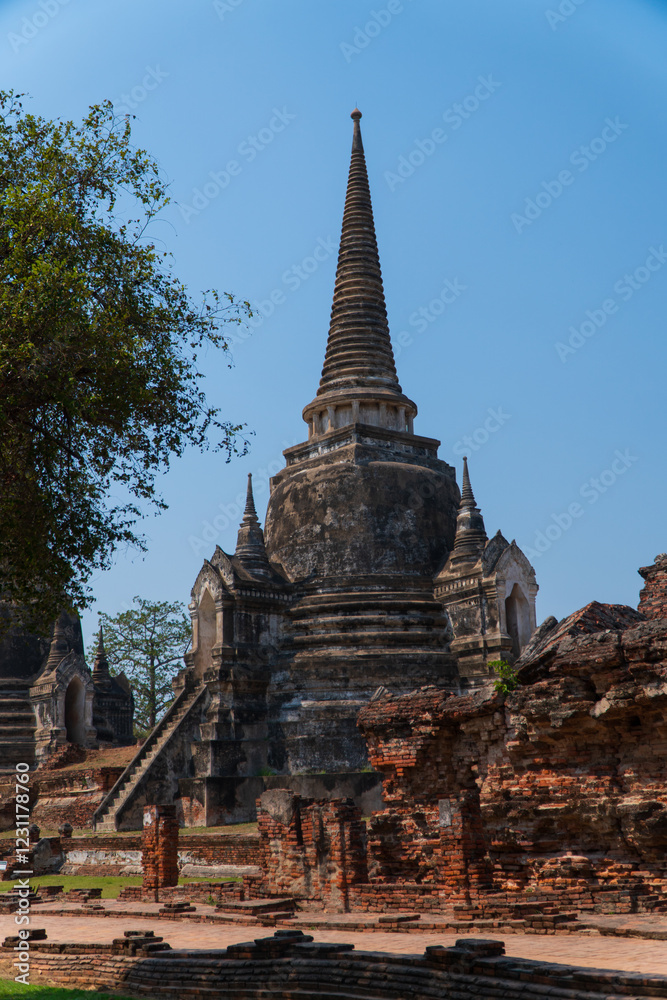 Wat Phra Si Sanphet in Ayutthaya Historical Park, Ayutthaya, Thailand. Wat Phra Si Sanphet in Ayutthaya Historical Park, Ayutthaya, Thailand.