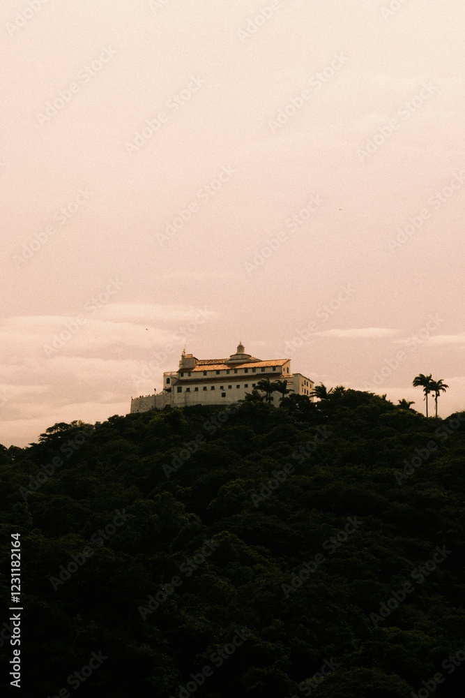 Fototapeta premium sunset on the mountain