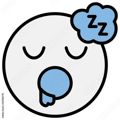 Deep Sleep Blue Black Icon