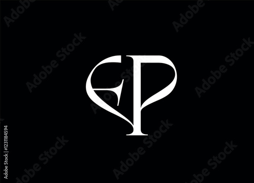 EP letter logo and monogram design

