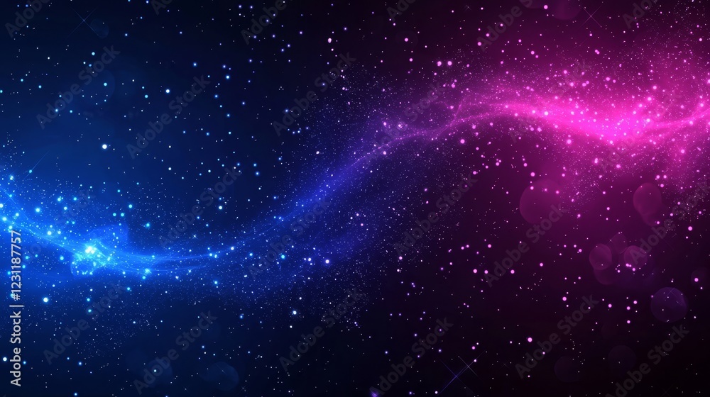 Obraz premium A visually captivating background that combines technology and particle effects. 