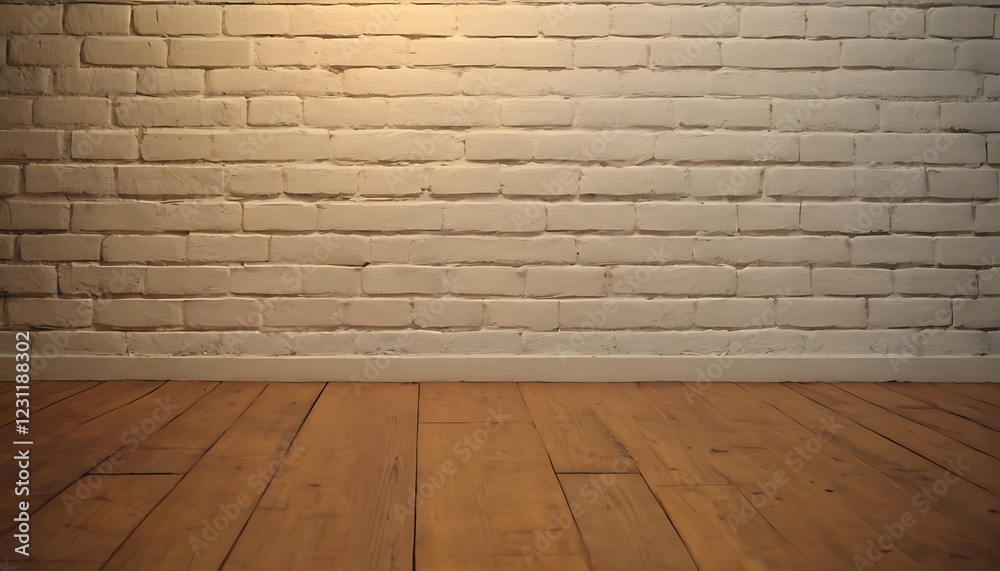 Fototapeta premium brick wall and floor