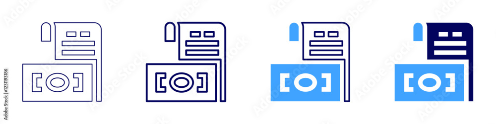 Contract icon in 4 different styles. Thin Line, Line, Bold, and Bold Line. Duotone style. Editable stroke Contract icon in 4 different styles. Thin Line, Line, Bold, and Bold Line. Duotone style. Editable stroke
