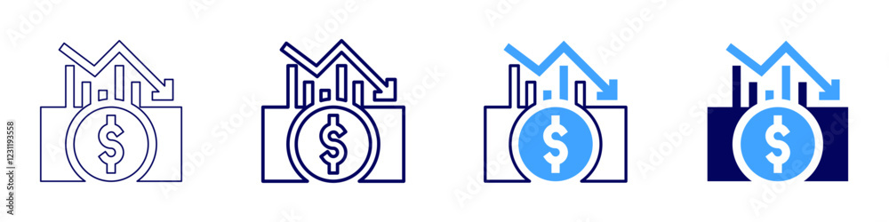 Finance icon in 4 different styles. Thin Line, Line, Bold, and Bold Line. Duotone style. Editable stroke Finance icon in 4 different styles. Thin Line, Line, Bold, and Bold Line. Duotone style. Editable stroke