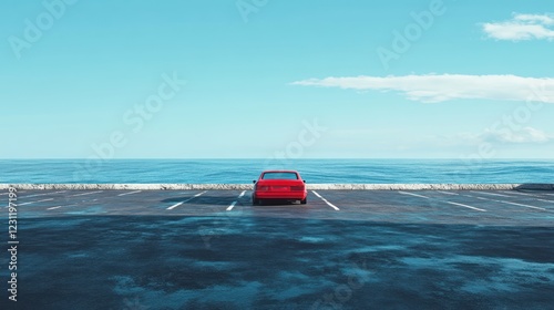 Parking Lot at the seaside