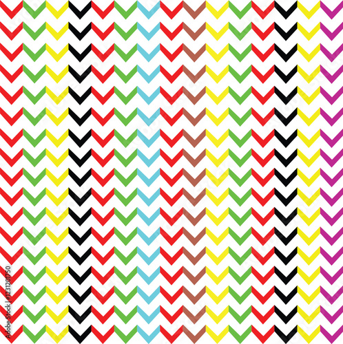 Rainbow Chevron Pattern Royalty