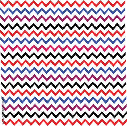  Rainbow Chevron Pattern Royalty