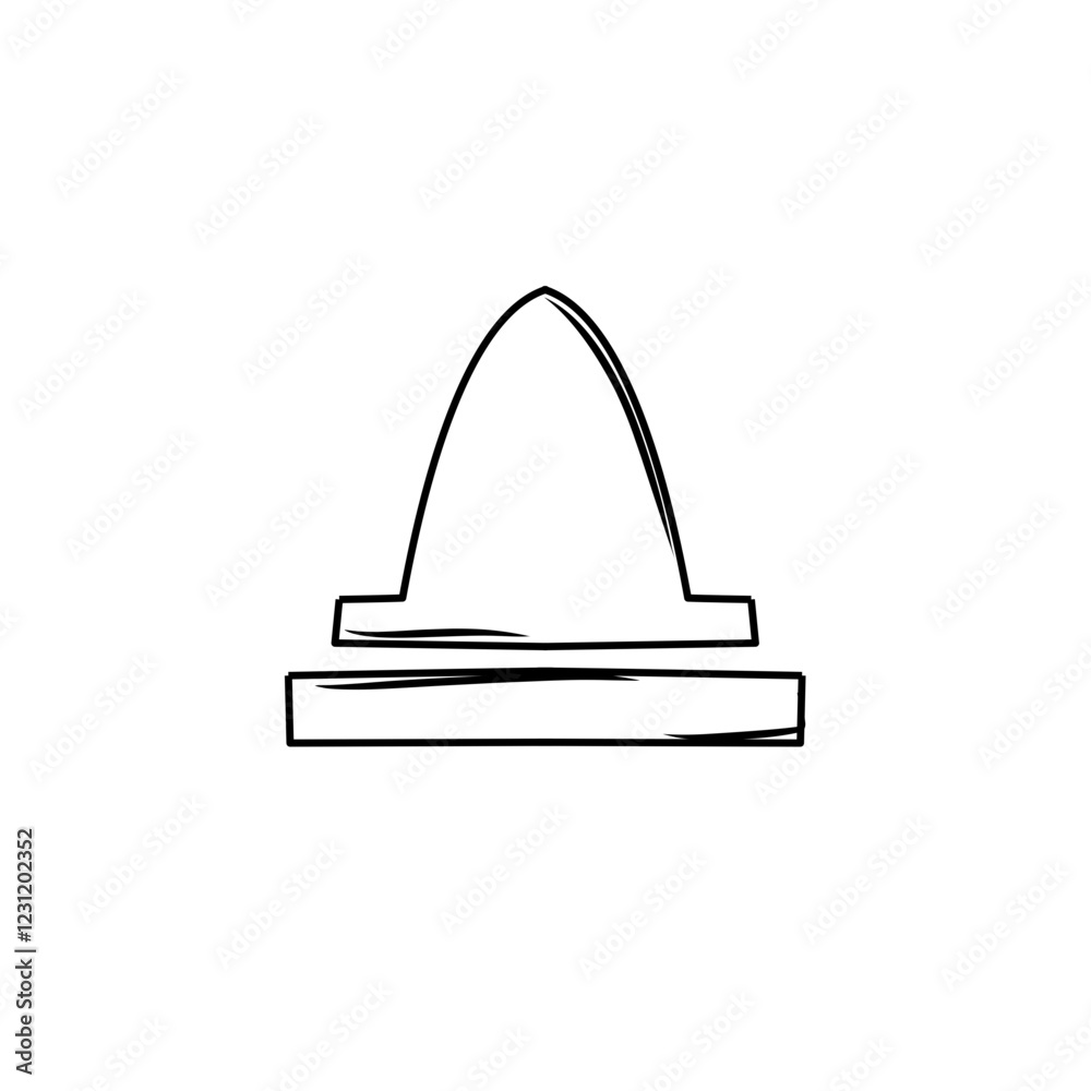doodle sketch of the mosque dome doodle sketch of the mosque dome
