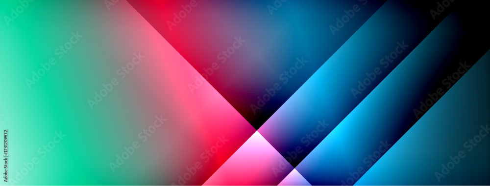 Fototapeta premium Light shadow lines dynamic gradient background