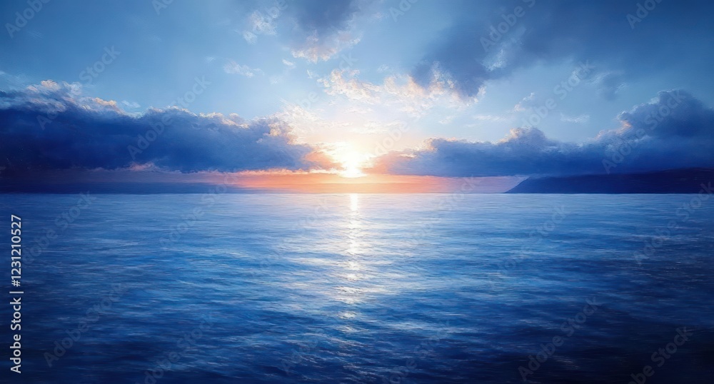 Ocean Sunrise Calm Reflection Pastel Colors Light Play Harmony Ocean Sunrise Calm Reflection Pastel Colors Light Play Harmony