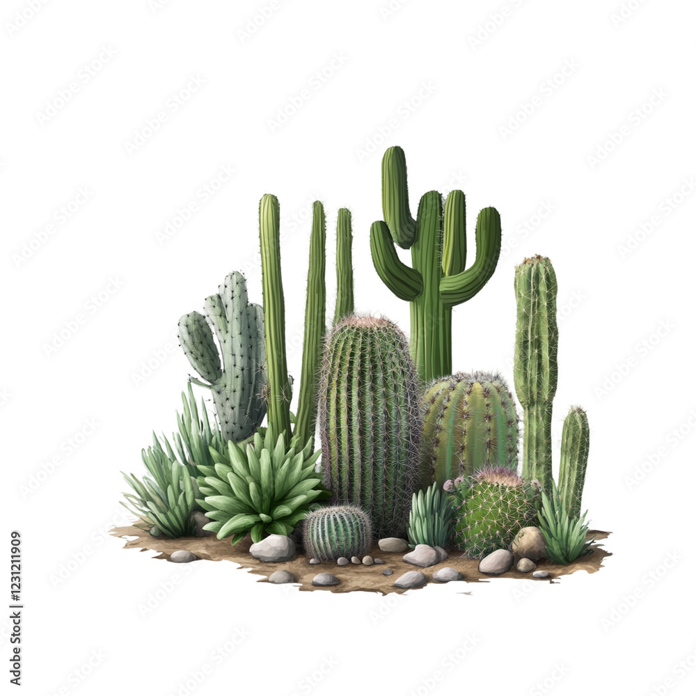 cactus isolated on white background cactus isolated on white background