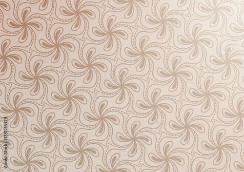 Gradient brown swirl line pattern art background