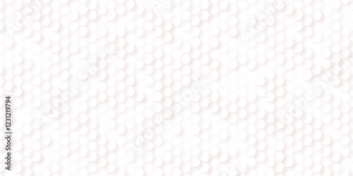 Seamless Geometric Black and White Hexagons Pattern with Honeycomb Structure. Vector Art.