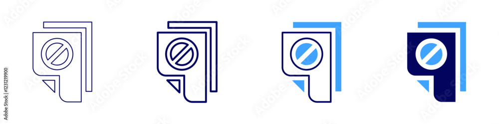 Plagiarism paper icon in 4 different styles. Thin Line, Line, Bold, and Bold Line. Duotone style. Editable stroke Plagiarism paper icon in 4 different styles. Thin Line, Line, Bold, and Bold Line. Duotone style. Editable stroke