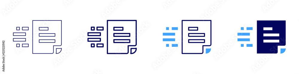 Send document icon in 4 different styles. Thin Line, Line, Bold, and Bold Line. Duotone style. Editable stroke Send document icon in 4 different styles. Thin Line, Line, Bold, and Bold Line. Duotone style. Editable stroke
