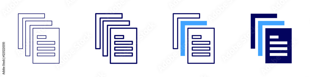 Transcript template icon in 4 different styles. Thin Line, Line, Bold, and Bold Line. Duotone style. Editable stroke Transcript template icon in 4 different styles. Thin Line, Line, Bold, and Bold Line. Duotone style. Editable stroke