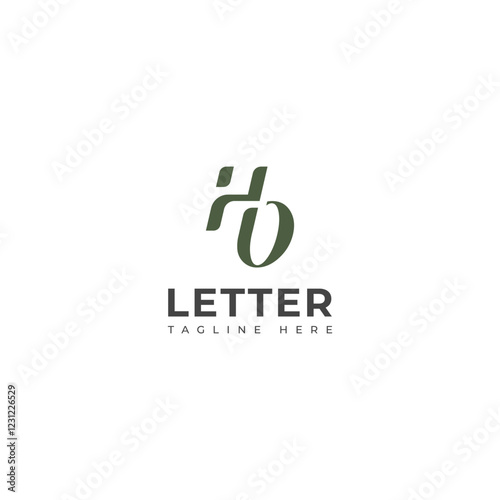 Creative HO, OH letter logo design