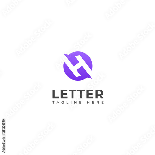 Creative HO, OH letter logo design