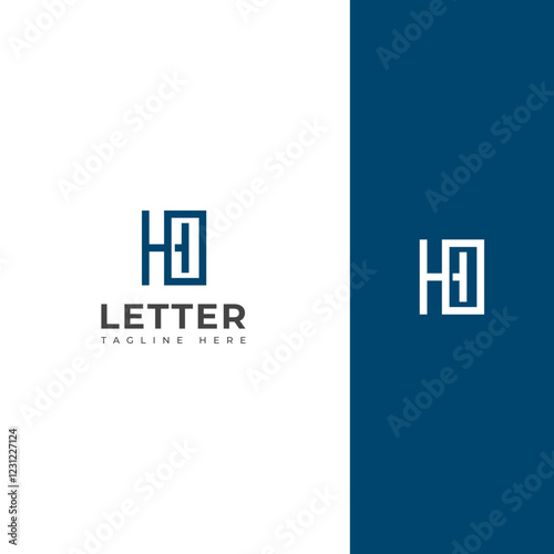 Creative HO, OH letter logo design