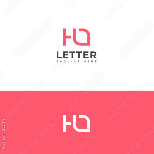 Creative HO, OH letter logo design