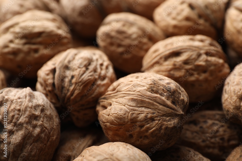 Fresh walnuts in shells as background, closeup Fresh walnuts in shells as background, closeup