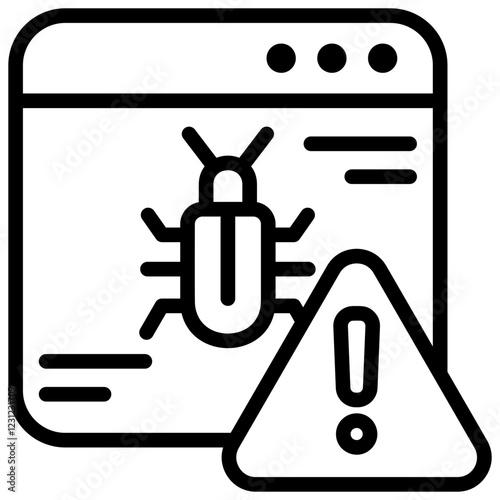 Bug Outline Icon