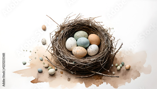 nest with eggs