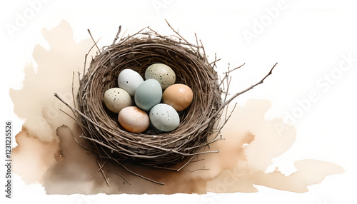 nest with eggs
