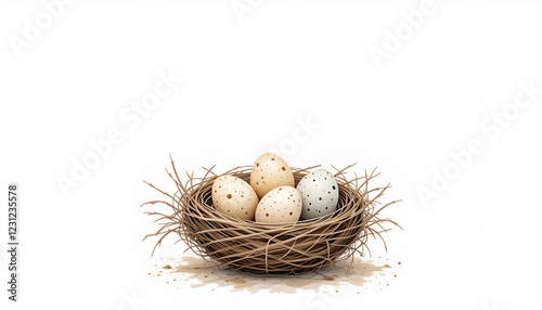 nest with eggs