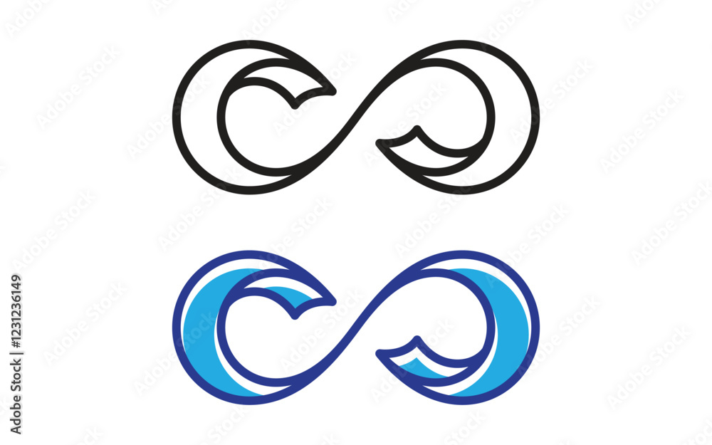 Infinity Loop motion Design Vector icon illustration Infinity Loop motion Design Vector icon illustration