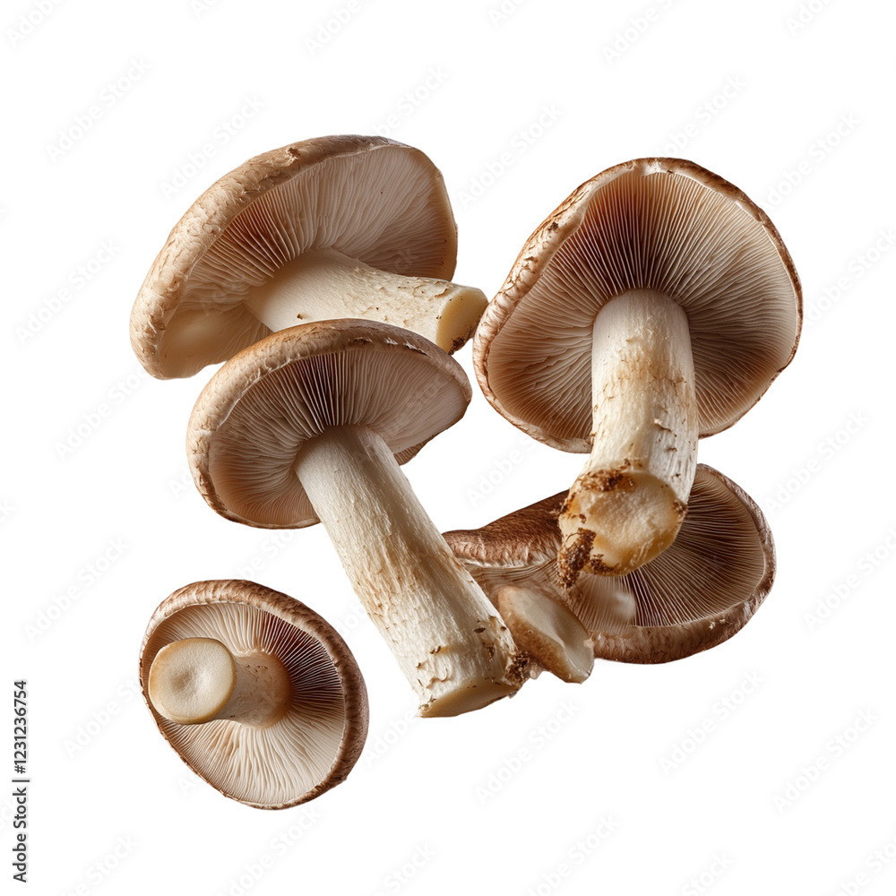 mushrooms isolated on white background mushrooms isolated on white background