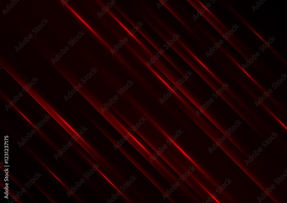 Fototapeta premium Modern dark red graphic presentation art background