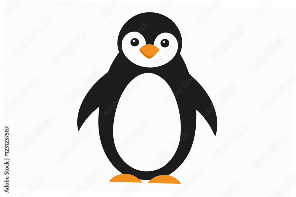 Obraz premium penguin on a white background