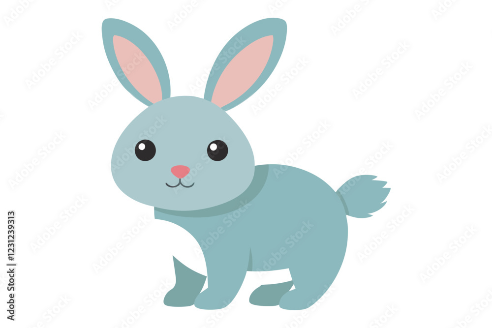 rabbit cartoon isolated on white rabbit cartoon isolated on white