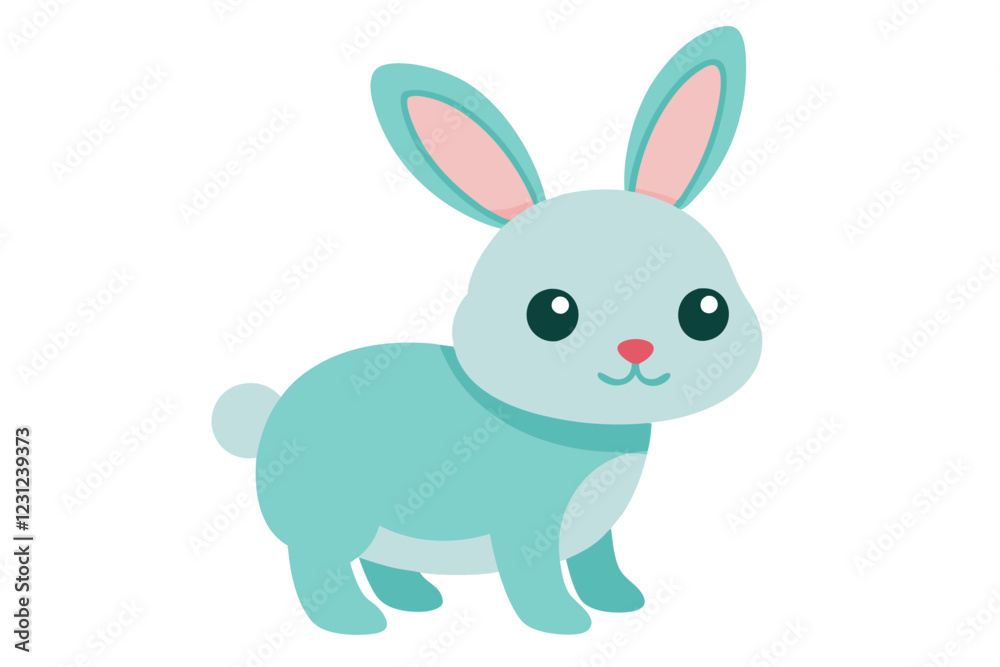 white rabbit with a background