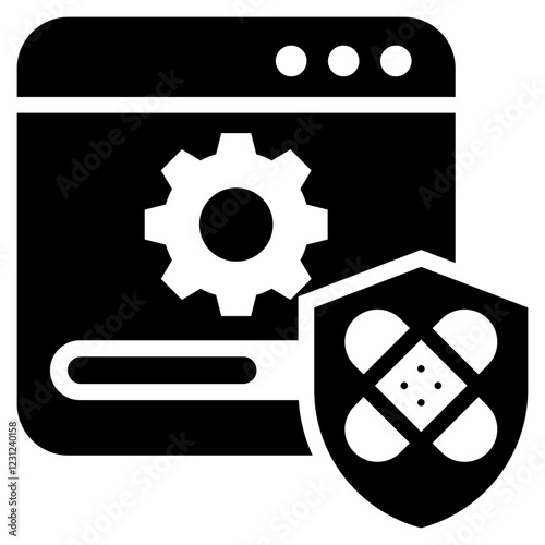 Software Patch Glyph Icon