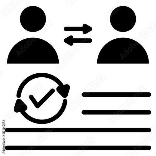 Peer Review Glyph Icon